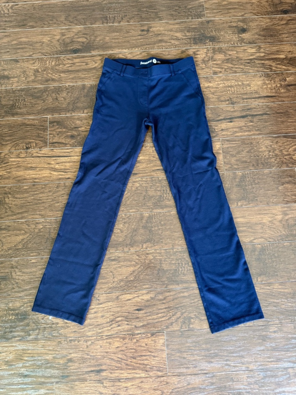 Betabrand Dark Blue Straight Leg Dress Pant Yoga Pants Size M